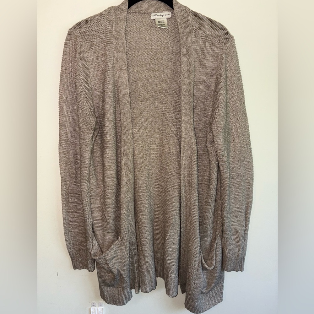 Cotton Emporium Women's Cardigan in Beige